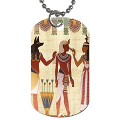 Egyptian Design Man Woman Priest Dog Tag (one Side) by Celenk