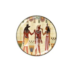 Egyptian Design Man Woman Priest Hat Clip Ball Marker (4 Pack) by Celenk