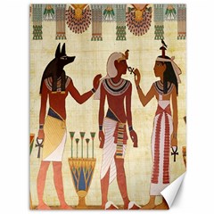 Egyptian Design Man Woman Priest Canvas 36  X 48   by Celenk