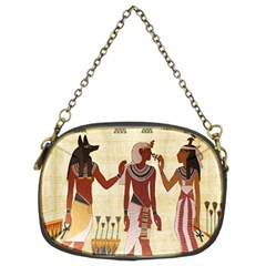 Egyptian Design Man Woman Priest Chain Purses (two Sides)  by Celenk