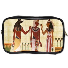 Egyptian Design Man Woman Priest Toiletries Bags by Celenk