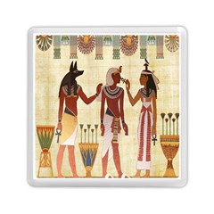 Egyptian Design Man Woman Priest Memory Card Reader (square)  by Celenk