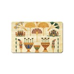 Egyptian Paper Papyrus Hieroglyphs Magnet (Name Card) Front