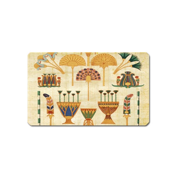 Egyptian Paper Papyrus Hieroglyphs Magnet (Name Card)