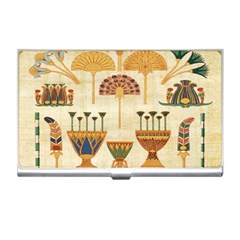 Egyptian Paper Papyrus Hieroglyphs Business Card Holders by Celenk