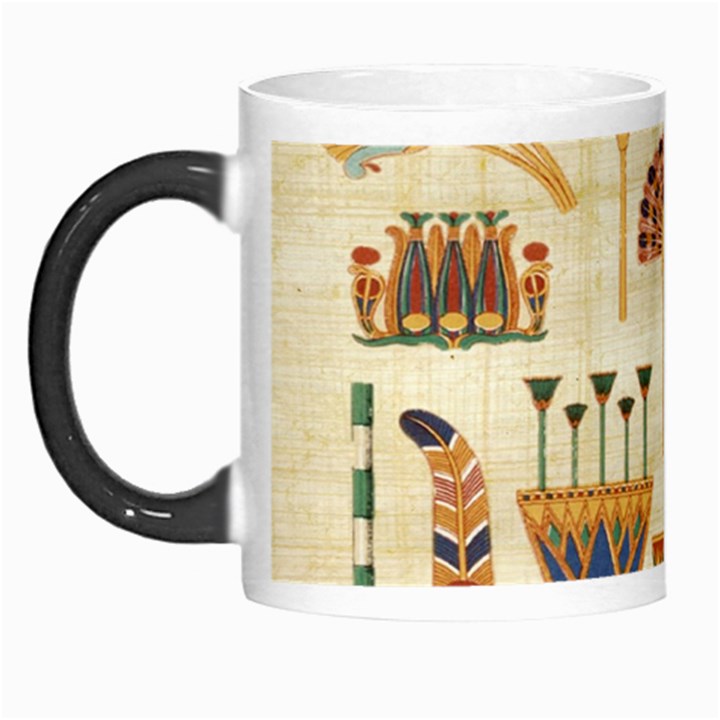 Egyptian Paper Papyrus Hieroglyphs Morph Mugs