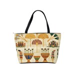 Egyptian Paper Papyrus Hieroglyphs Shoulder Handbags Back