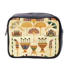 Egyptian Paper Papyrus Hieroglyphs Mini Toiletries Bag 2-side by Celenk