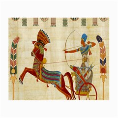 Egyptian Tutunkhamun Pharaoh Design Small Glasses Cloth (2-side) by Celenk