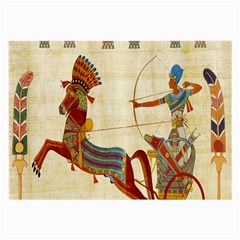 Egyptian Tutunkhamun Pharaoh Design Large Glasses Cloth (2-side) by Celenk