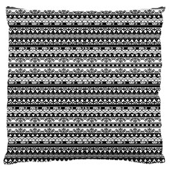 Zentangle Lines Pattern Large Cushion Case (one Side) by Celenk