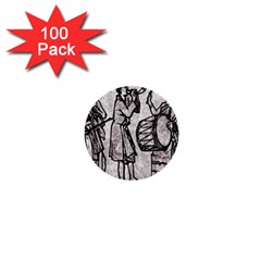 Man Ethic African People Collage 1  Mini Buttons (100 Pack)  by Celenk