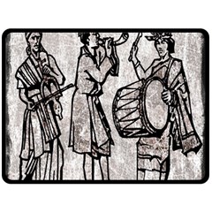 Man Ethic African People Collage Double Sided Fleece Blanket (large)  by Celenk