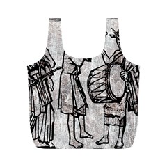 Man Ethic African People Collage Full Print Recycle Bags (m)  by Celenk