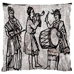 Man Ethic African People Collage Large Flano Cushion Case (one Side) by Celenk