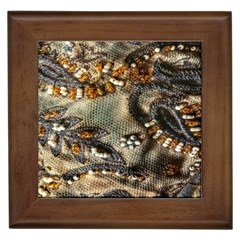 Texture Textile Beads Beading Framed Tiles by Celenk