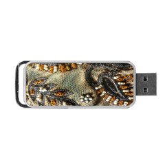 Texture Textile Beads Beading Portable Usb Flash (one Side) by Celenk