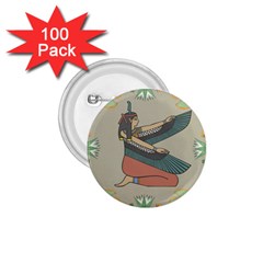 Egyptian Woman Wings Design 1 75  Buttons (100 Pack)  by Celenk