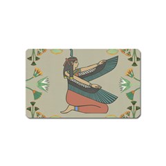 Egyptian Woman Wings Design Magnet (name Card) by Celenk