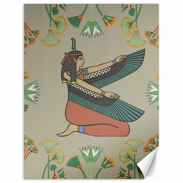 Egyptian Woman Wings Design Canvas 12  x 16  