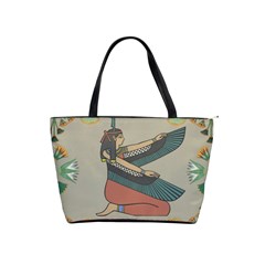 Egyptian Woman Wings Design Shoulder Handbags by Celenk