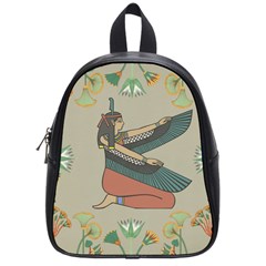 Egyptian Woman Wings Design School Bag (small)