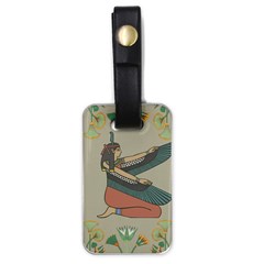 Egyptian Woman Wings Design Luggage Tags (one Side)  by Celenk