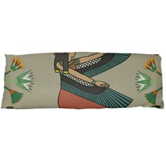 Egyptian Woman Wings Design Body Pillow Case Dakimakura (two Sides) by Celenk