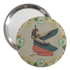 Egyptian Woman Wings Design 3  Handbag Mirrors by Celenk