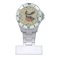 Egyptian Woman Wings Design Plastic Nurses Watch by Celenk