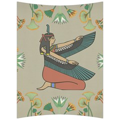 Egyptian Woman Wings Design Back Support Cushion by Celenk