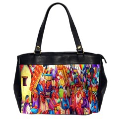 Guatemala Art Painting Naive Office Handbags (2 Sides)  by Celenk