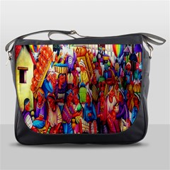 Guatemala Art Painting Naive Messenger Bags by Celenk