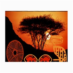 Africa Safari Summer Sun Nature Small Glasses Cloth by Celenk