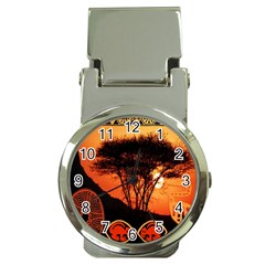 Africa Safari Summer Sun Nature Money Clip Watches by Celenk