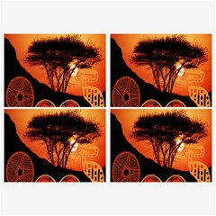 Africa Safari Summer Sun Nature Belt Buckles by Celenk