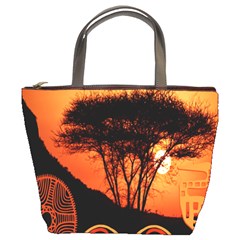 Africa Safari Summer Sun Nature Bucket Bags by Celenk