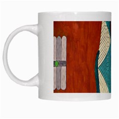 Mexico Puebla Mural Ethnic Aztec White Mugs by Celenk