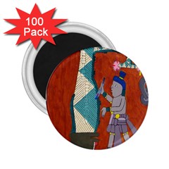 Mexico Puebla Mural Ethnic Aztec 2 25  Magnets (100 Pack)  by Celenk