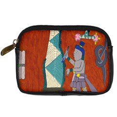 Mexico Puebla Mural Ethnic Aztec Digital Camera Cases by Celenk