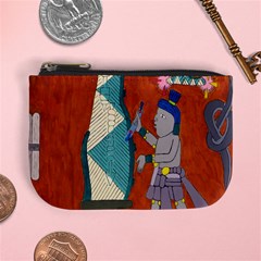 Mexico Puebla Mural Ethnic Aztec Mini Coin Purses by Celenk