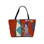 Mexico Puebla Mural Ethnic Aztec Shoulder Handbags Back