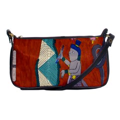 Mexico Puebla Mural Ethnic Aztec Shoulder Clutch Bags by Celenk