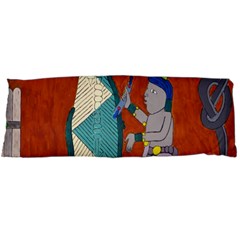 Mexico Puebla Mural Ethnic Aztec Body Pillow Case (dakimakura) by Celenk