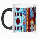 Mexico Puebla Mural Ethnic Aztec Morph Mugs Left