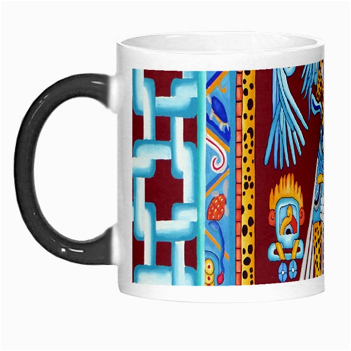 Mexico Puebla Mural Ethnic Aztec Morph Mugs