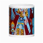 Mexico Puebla Mural Ethnic Aztec Morph Mugs Center