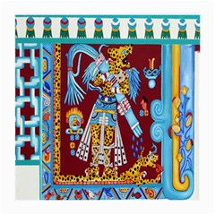 Mexico Puebla Mural Ethnic Aztec Medium Glasses Cloth