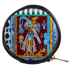 Mexico Puebla Mural Ethnic Aztec Mini Makeup Bags by Celenk