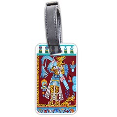 Mexico Puebla Mural Ethnic Aztec Luggage Tags (one Side)  by Celenk